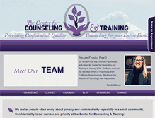 Tablet Screenshot of counselingandtraining.com